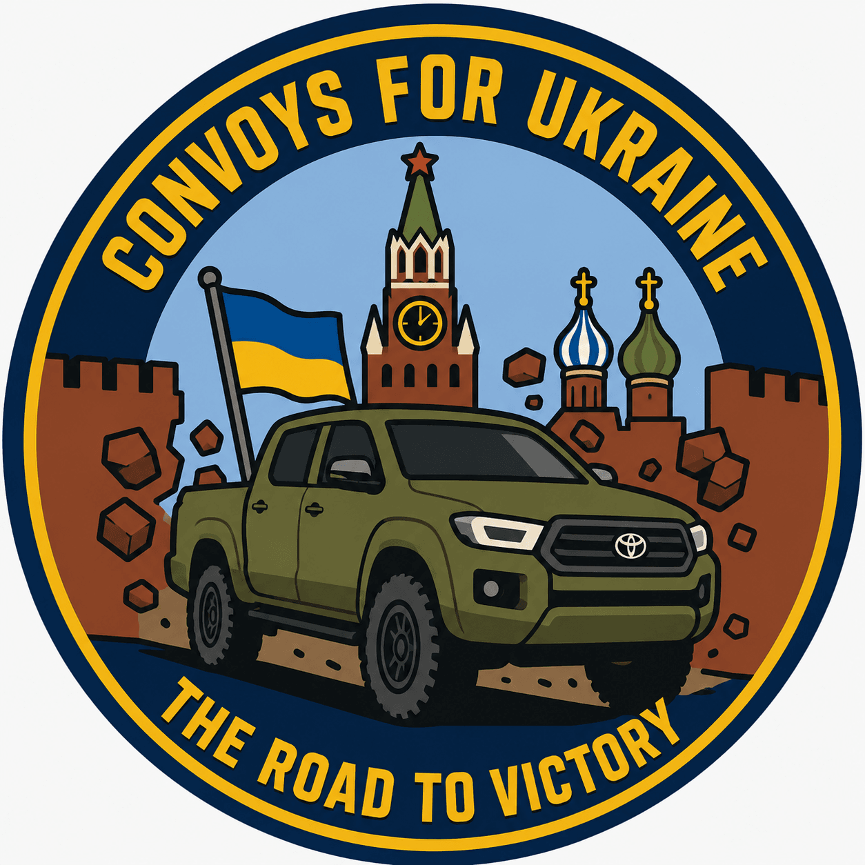 Écusson du convoi Car for Ukraine